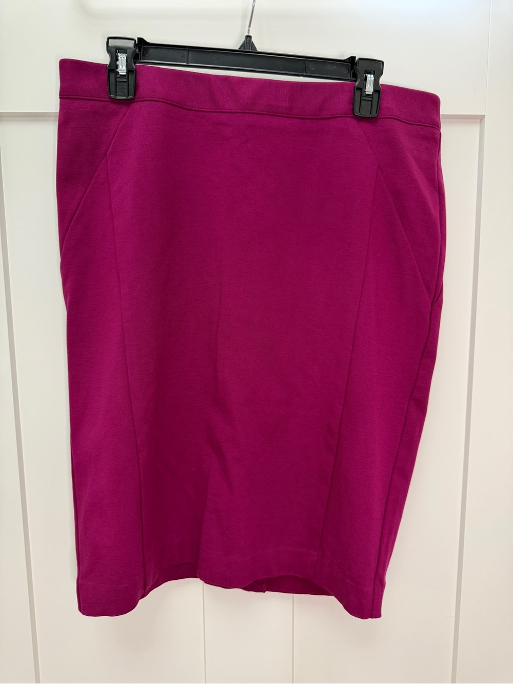Lane Bryant Women’s Eggplant Stretch Pencil Skirt - Classic Office Staple